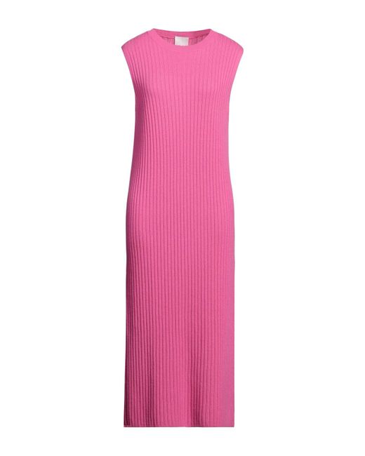 Allude Pink Midi Dress