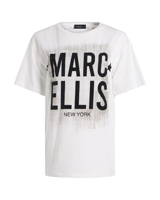 Marc Ellis White Cream T-Shirt Cotton