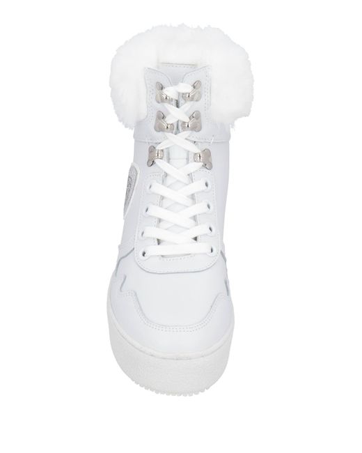 Blauer White Ankle Boots