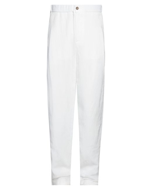 Giorgio Armani White Pants for men