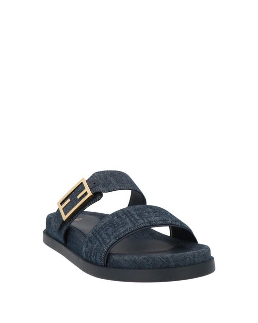 Fendi Blue Sandals