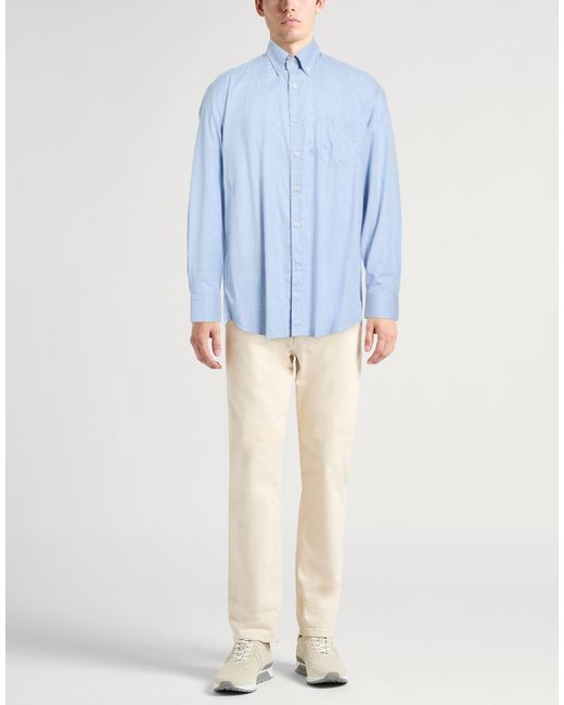 Paul & Shark Blue Light Shirt Cotton for men