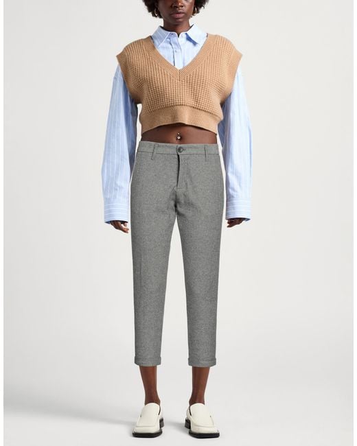 Imperial Gray Pants Cotton, Polyester, Elastane