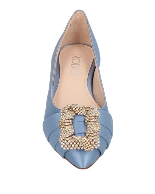 Rodo Blue Ballet Flats