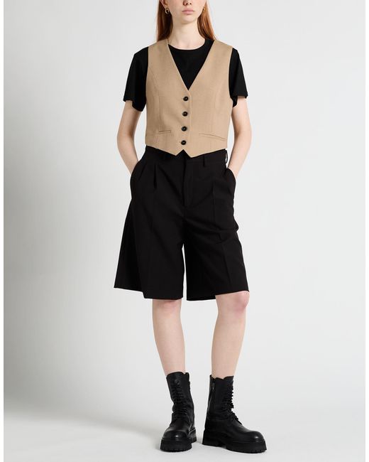 MSGM Natural Tailored Vest Viscose, Polyester, Elastane