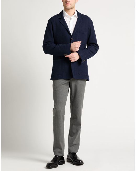 Boglioli Blue Midnight Blazer Cotton for men