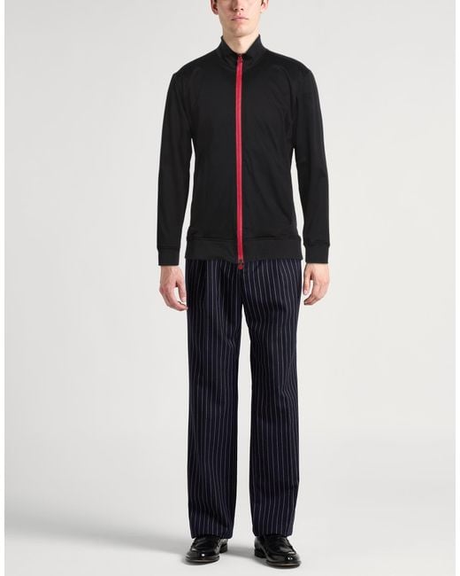 Kiton Blue Sweatshirt Cotton, Elastane for men