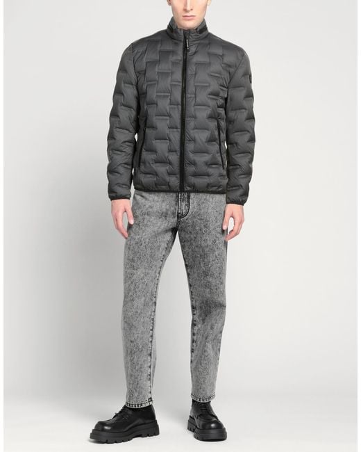 Milestone Gray Puffer Polyester, Polyamide for men