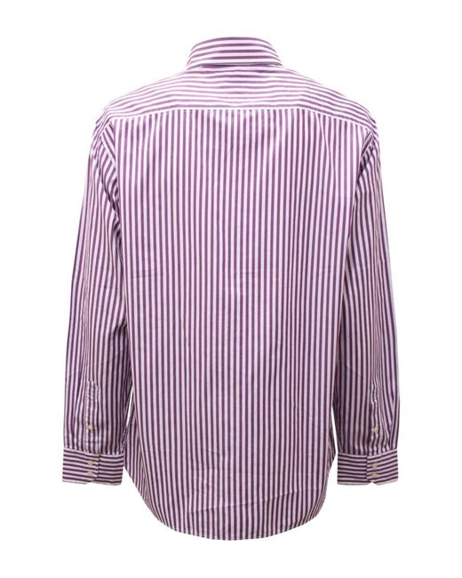 Camicia di Tommy Hilfiger in Purple da Uomo