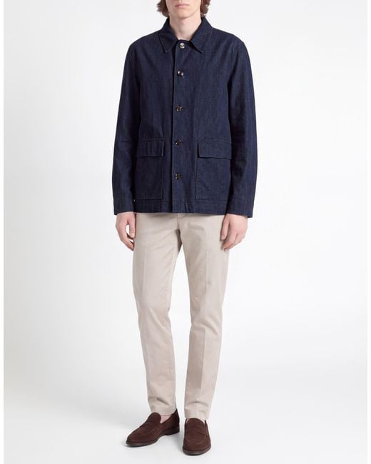 Jacob Cohen Blue Jacket Cotton for men