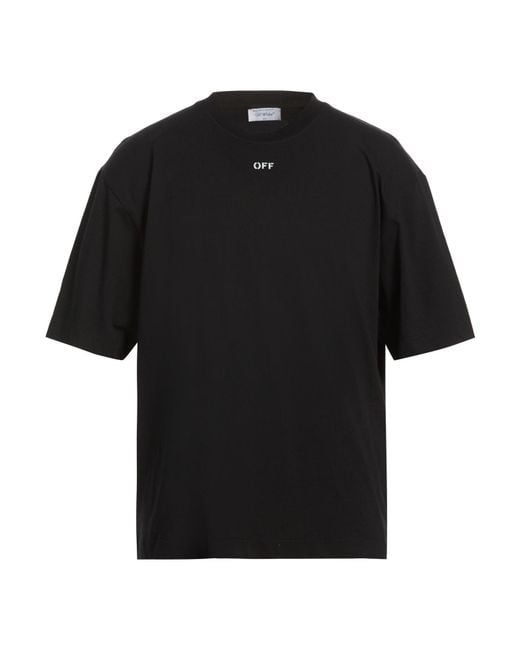 Off-White c/o Virgil Abloh Black T-Shirt Cotton for men