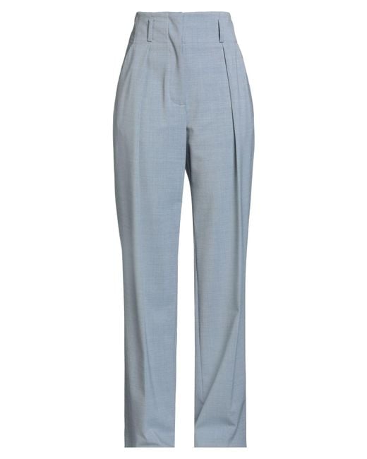 Eleventy Blue Pants Wool, Elastane