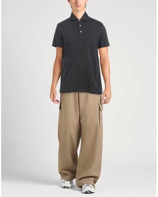 Polo di Isaia in Black da Uomo