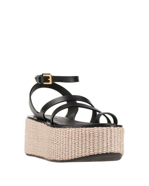 Max Mara Black Sandals Leather