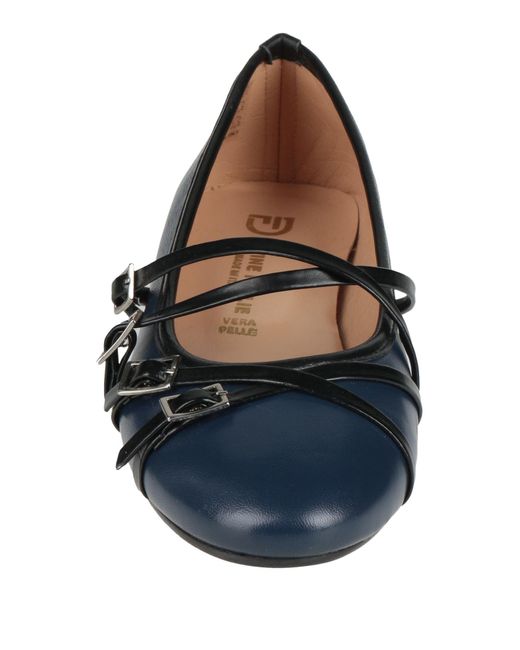Divine Follie Blue Ballet Flats