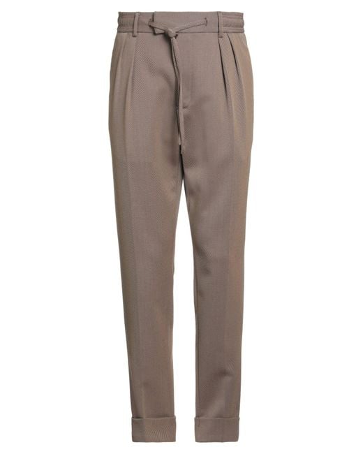 Gabriele Pasini Gray Pants Virgin Wool, Polyester, Elastane for men