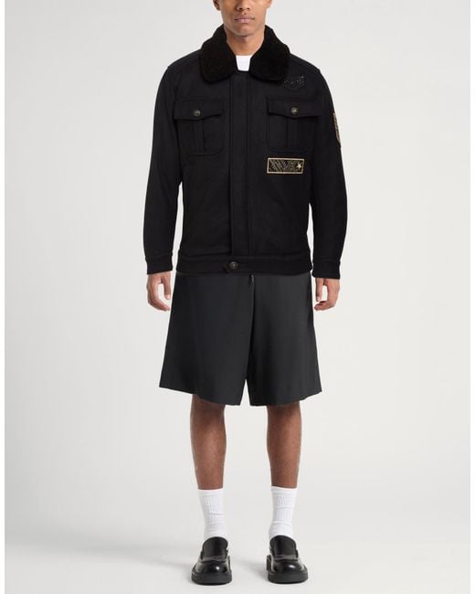Messagerie Black Jacket Virgin Wool, Polyamide for men