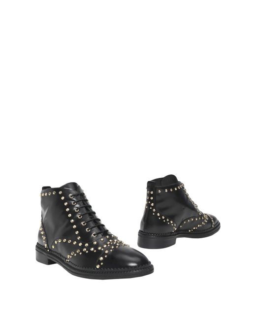 8 by YOOX Black Ankle Boots