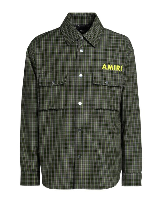Amiri Green Technical Fabric Overshirt for men