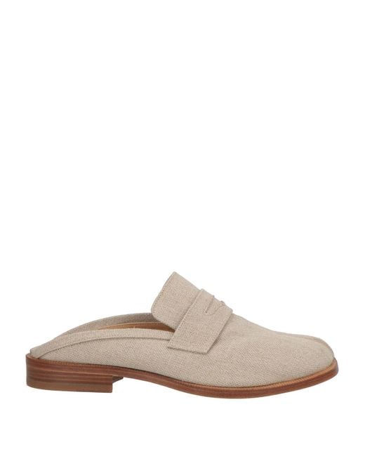 Maison Margiela White Mules & Clogs Textile Fibers for men