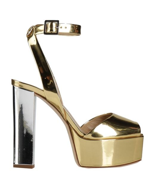 Giuseppe Zanotti Metallic Sandals Textile Fibers