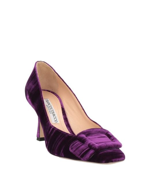 FRANCESCO SACCO Purple Pumps