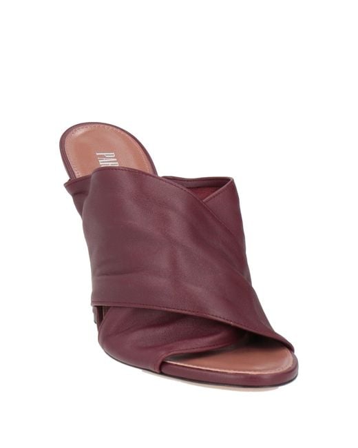 Paris Texas Purple Sandals Leather