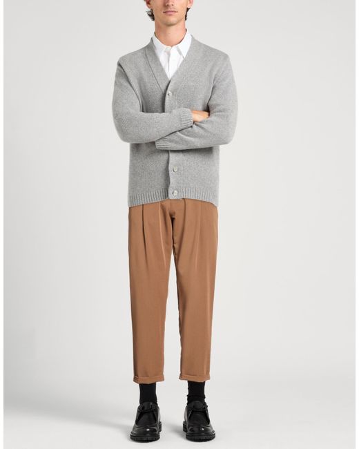 Imperial Brown Pants Polyester, Viscose, Elastane for men