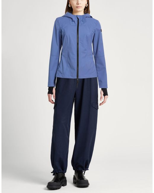 Peuterey Blue Slate Jacket Polyester, Elastane