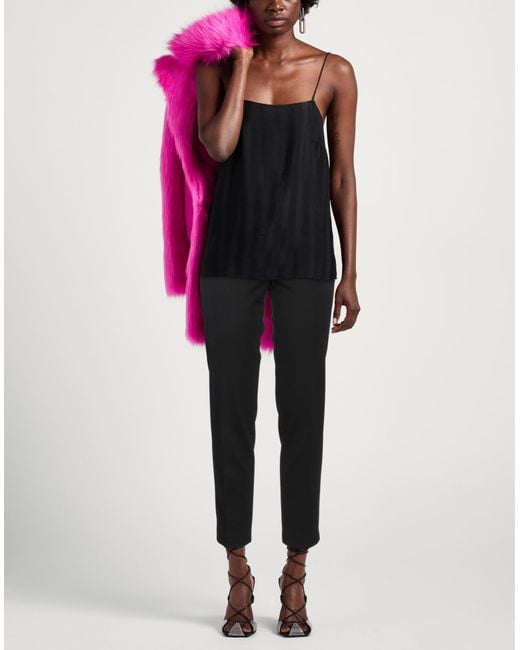 Pinko Black Pants Viscose, Nylon, Elastane