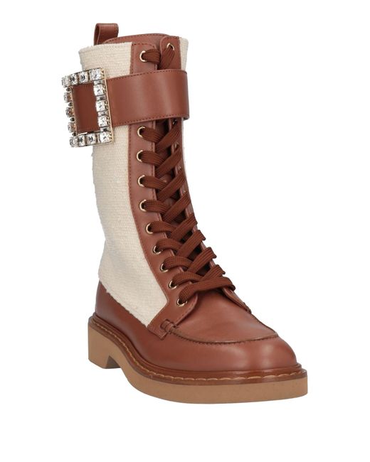 Roger Vivier Brown Ankle Boots