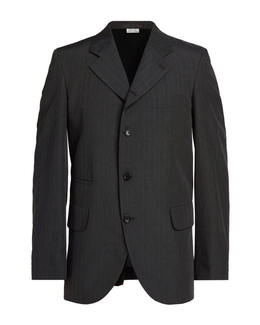Comme des Garçons Black Charcoal Blazer Polyester for men