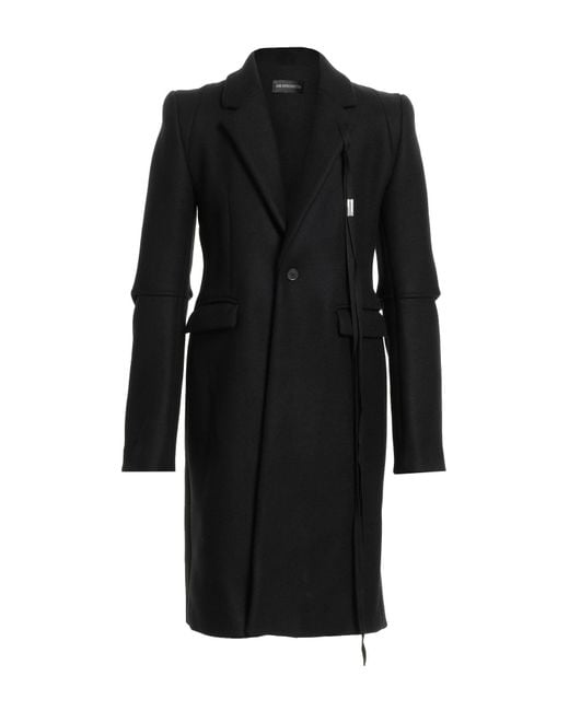 Ann Demeulemeester Black Coat Wool for men