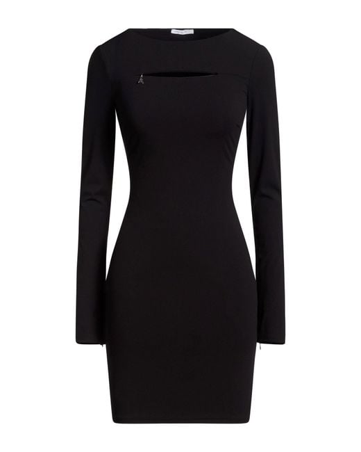 Patrizia Pepe Black Mini Dress Polyamide, Elastane