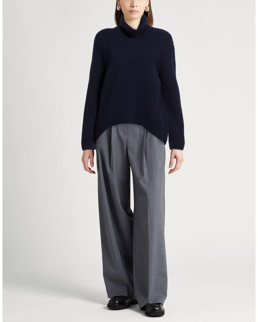 Daniele Fiesoli Blue Collezione N_01 Turtleneck Merino Wool, Cashmere