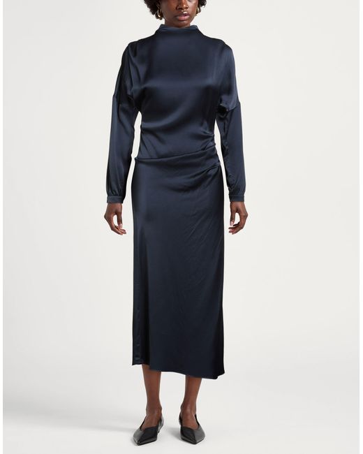 Ottod'Ame Blue Midnight Maxi Dress Viscose