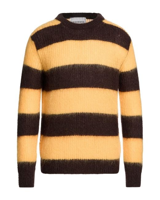 Amaranto Orange Dark Sweater Mohair Wool, Polyester, Wool for men