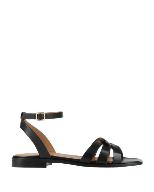 Bobbies Black Sandals
