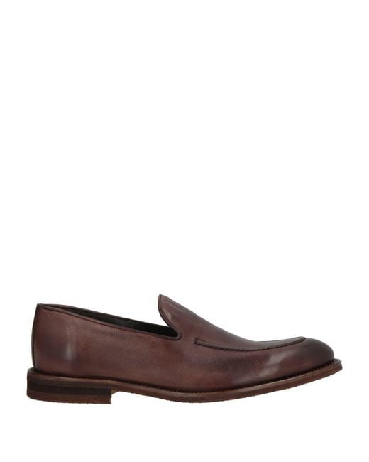 JEROLD WILTON Brown Chocolate Loafers Leather for men