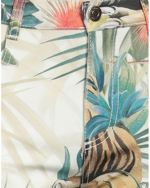 Roberto Cavalli Green Pants Cotton, Elastane