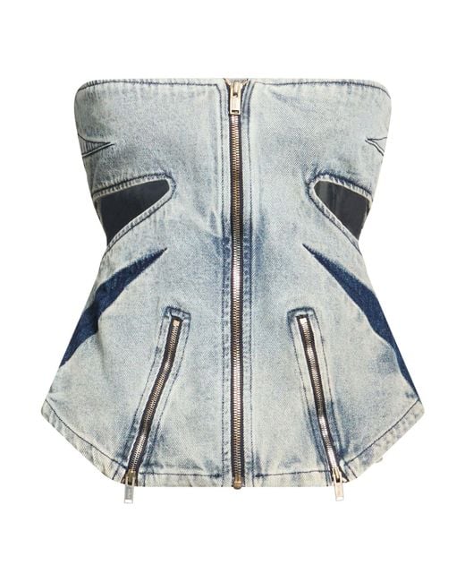 Dion Lee Blue Top Cotton