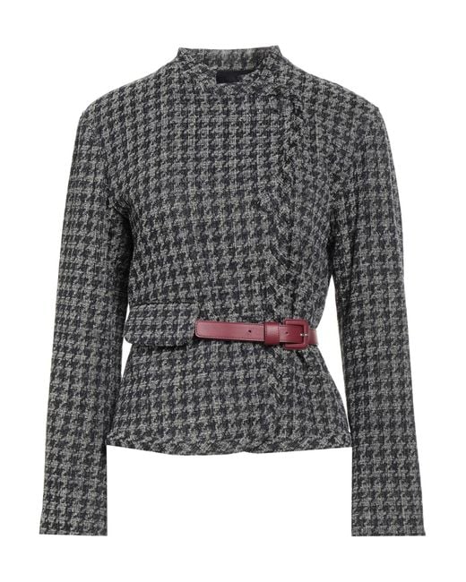 Emporio Armani Gray Jacket Cotton, Polyester
