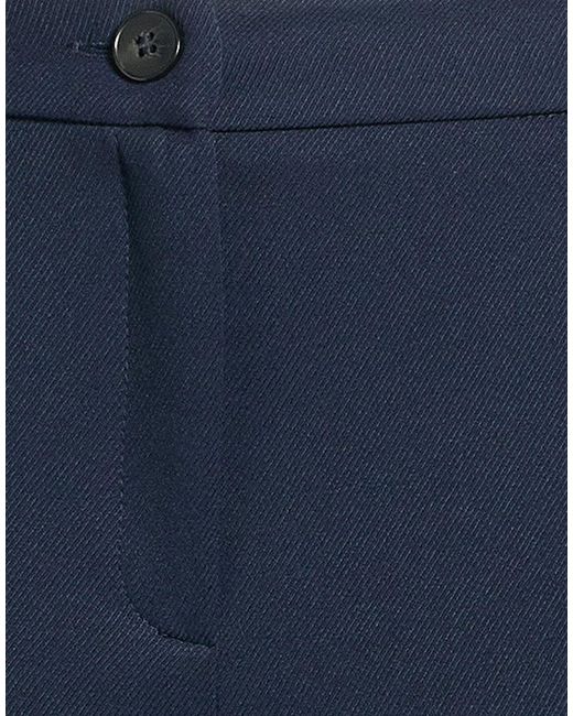 Marella Blue Pants Polyester, Elastane