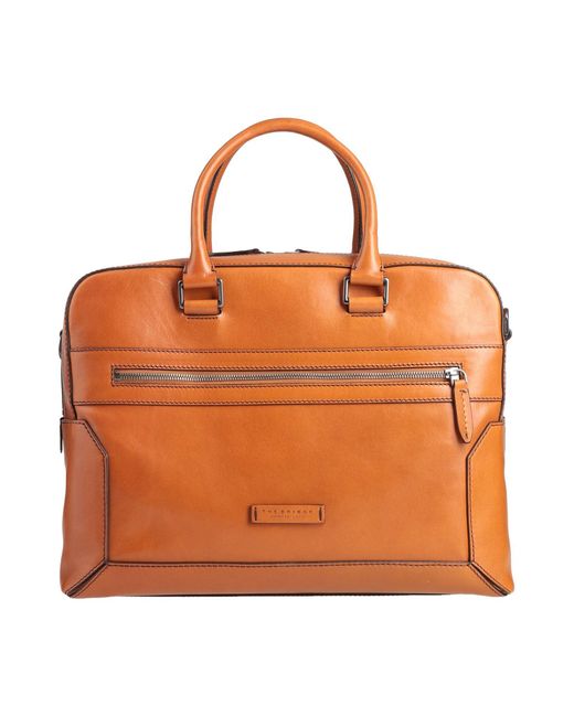 The Bridge Orange Handbag Leather for men