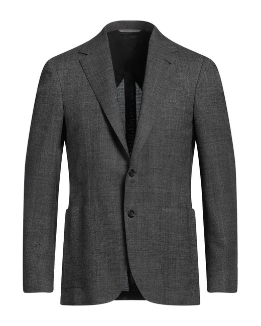 Canali Black Blazer Wool for men