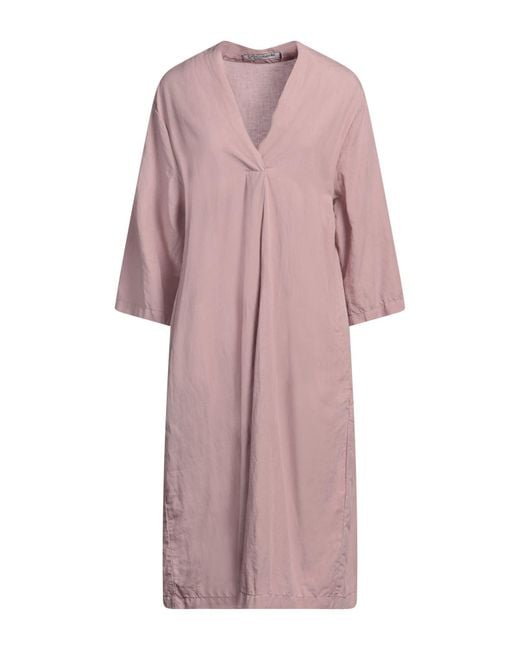 European Culture Pink Midi Dress