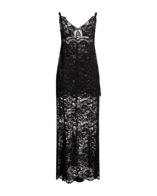 Rabanne Black Maxi Dress Polyamide, Elastane