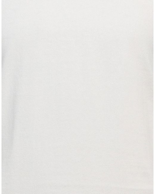 Alpha Studio White Sweater Cotton for men