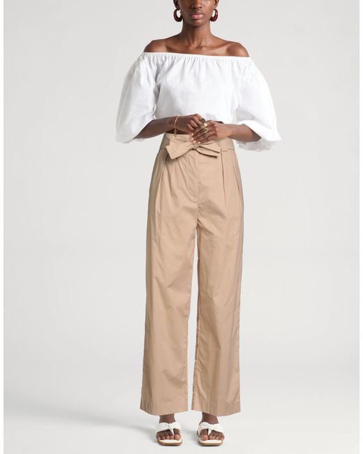 Woolrich Natural Pants Cotton