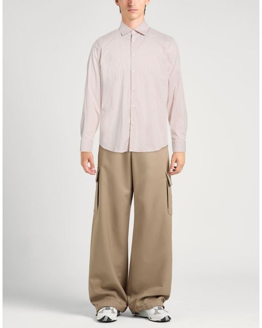 Manuel Ritz Pink Shirt Cotton, Polyamide, Elastane for men